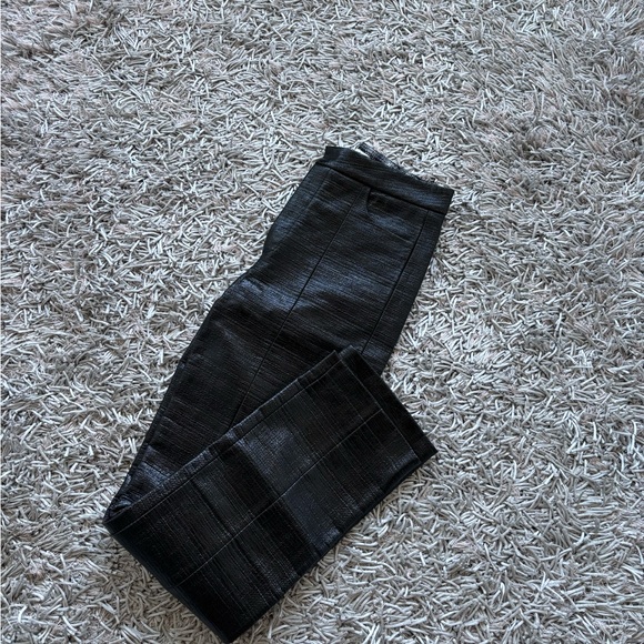 Totême Pant Coated Olbia Straight Leg Pant Black Women's Sz Small❤️ - Picture 5 of 8
